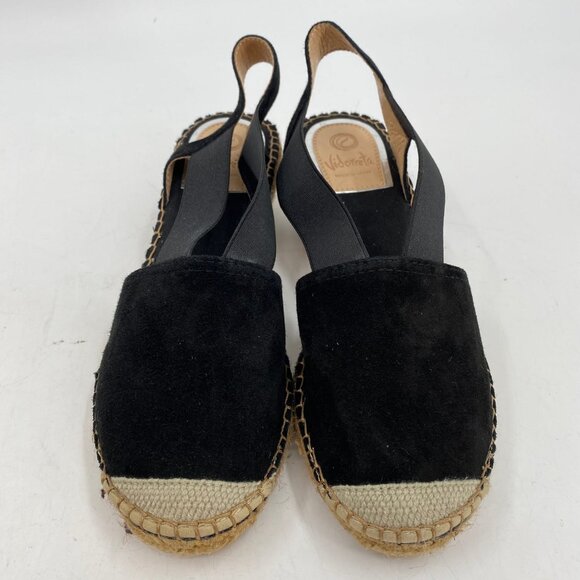 Vidoreta Black Suede Espadrille Wedges | Size 38EU - Picture 5 of 8